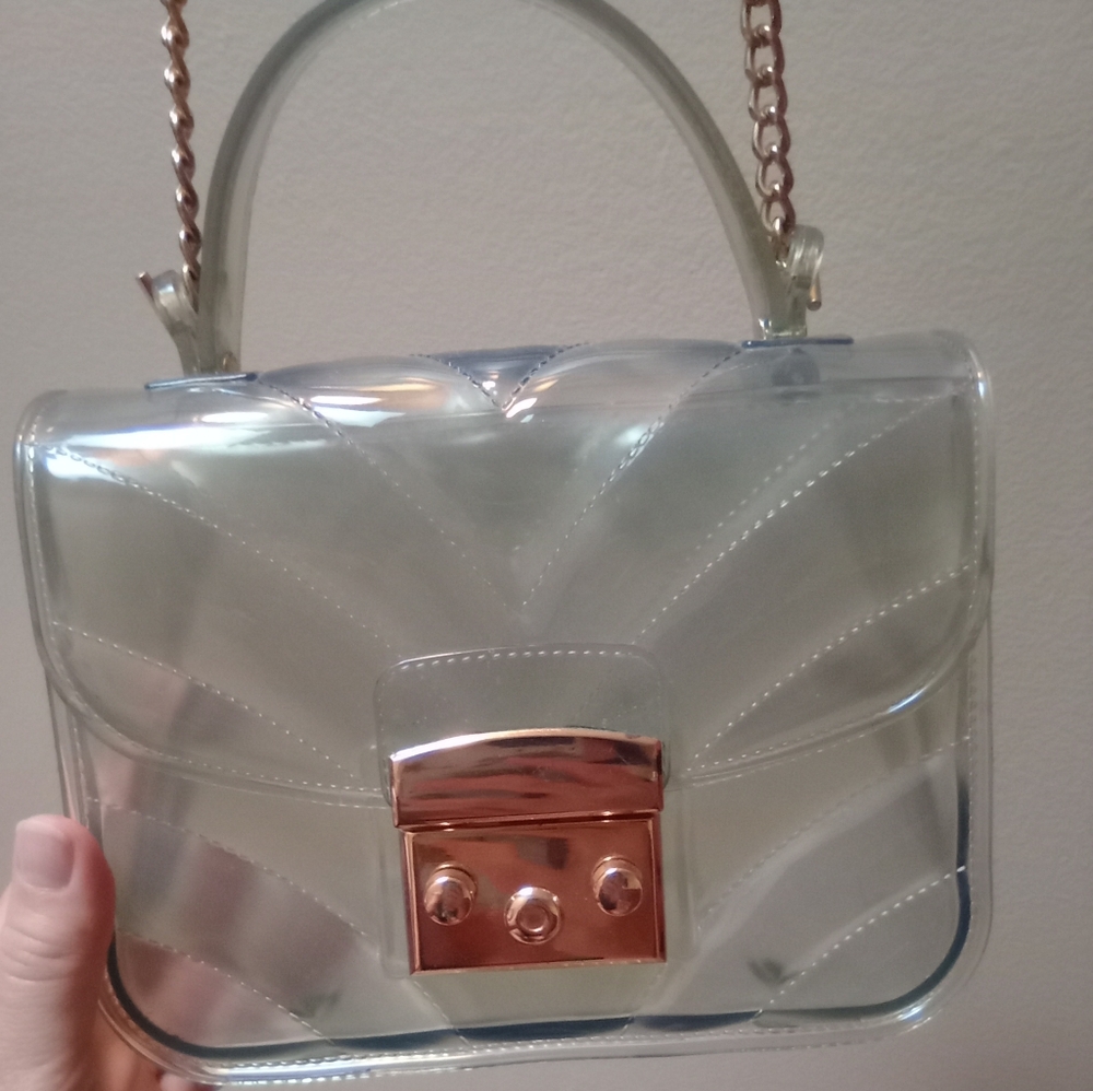 Jelly purse with chain strap